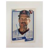 Dan Petry signed baseball card
