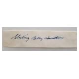 MLB Sliding Billy Hamilton signature cut