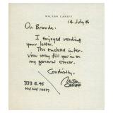 Milton Caniff hand written signed note