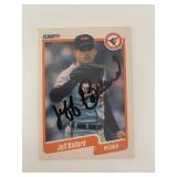 Jeff Ballard signed baseball card