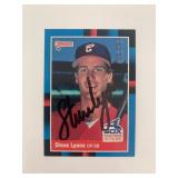 Steve Lyons signed baseball card