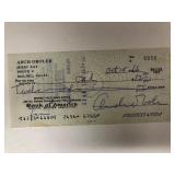 House on Fire first edition and personal check