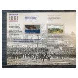 Civil War A Nation Touched With Fire stamp sheet