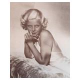 Jean Harlow photo and signature cut in custom...