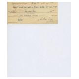 Artist Arthur Szyk signed check