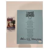Lynyrd Skynyrd signed Artimus Pyle Freebird lyrics