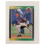 Tim Teufel signed baseball card