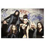 Amaranthe Band Signed photo. JSA Authenticated