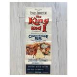 The King and I original 1956 vintage movie poster