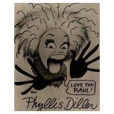 Eight On The Lam Phyllis Diller signed photo.