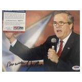 Jeb Bush signed photo. PSA