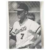 SF Giants Milt May signed photo