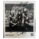 Iron Maiden band signed photo