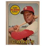 St. Louis Cardinals Curt Flood baseball trading...