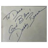 Debby Boone cut signature