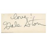 The Texas Rangers Gale Storm signature cut
