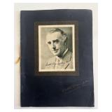 Walter Hampden signed commemorative booklet