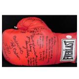 Chacon, Adair, Ortiz, Valdez Signed Boxing Glove