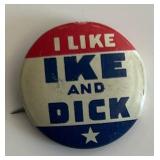 Eisenhower presidential campaign pin