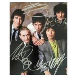 Rolling Stones band signed photo