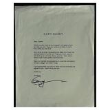 The Buddy Holly Story Gary Busey Signed Letter