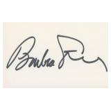 Barbra Streisand Autographed Signature Card ï¿½...