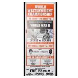Thomas Hearns Jose Cuevas Signed WWII 11x28...