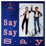Paul McCartney and Michael Jackson signed Say...