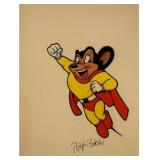 Mighty Mouse Ralph Bakshi original  signed drawing