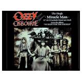 Ozzy Osbourne Miracle Man signed promo poster