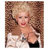Christina Aguilera signed photo
