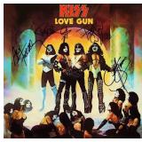 Kiss signed Love Gun album