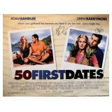 Adam Sandler and Drew Barrymore signed "Fifty...