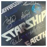 Jefferson Starship Earth signed album. GFA...