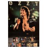 Ozzy Osbourne signed promo poster