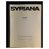 2004 Syriana Script