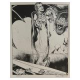 Unknown artist signed print