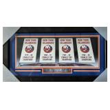 N.Y. Islanders Stanley Cup Banners Framed Photo