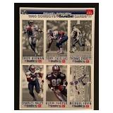 1993 Dallas Cowboys Uncut Card Sheet