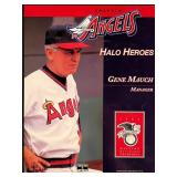 Manager Gene Mauch Anaheim Angels Halo Heroes...