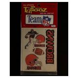 Vintage 1992 NFL Cleveland Browns Tattoos