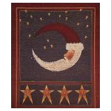 Christmas Moon Country Folk Art Print