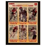 1993 Chiefs Football uncut  card sheet