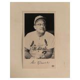 George Kissell facsimile signed photo. 3x5 Inches