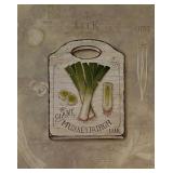 Vintage Leek Garden Art Print