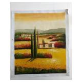 Tuscan Village in Summer Landscape original...