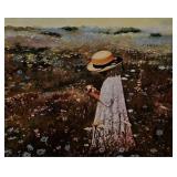 Girl In a Meadow Art Print