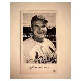 Dick Sisler facsimile signed photo. 3x5 inches