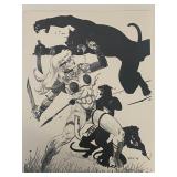 1994 Rich Larson Cult of the Cat mini poster