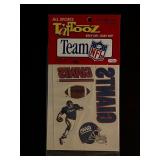 Vintage 1992 NFL New York Giants Tattoos